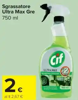 Carrefour Express Sgrassatore Ultra Max Gre offerta