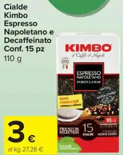 Carrefour Express Cialde Kimbo Espresso Napoletano e Decaffeinato offerta