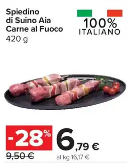 Carrefour Express Spiedino di Suino Aia Carne al Fuoco offerta