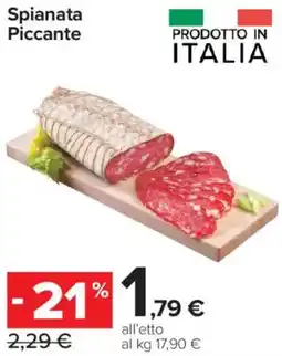Carrefour Express Spianata Piccante offerta