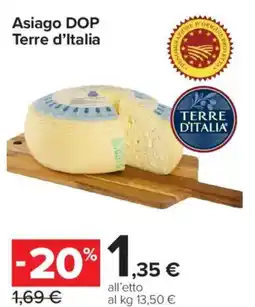 Carrefour Express Asiago DOP Terre d'Italia offerta