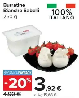 Carrefour Express Burratine Bianche Sabelli offerta