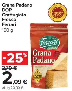 Carrefour Express Grana Padano DOP Grattugiato Fresco Ferrari offerta