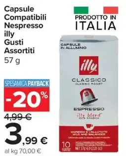 Carrefour Express Capsule Compatibili Nespresso illy offerta