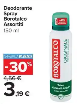 Carrefour Express Deodorante Spray Borotalco offerta