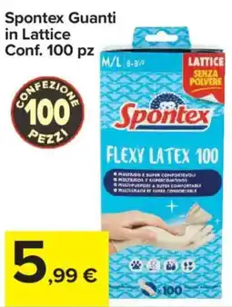 Carrefour Express Spontex Guanti in in Lattice offerta