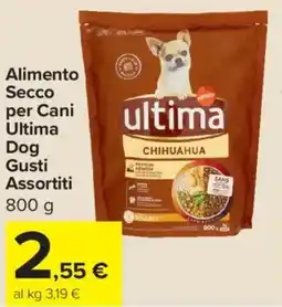 Carrefour Express Alimento Secco per Cani Ultima Dog offerta