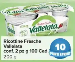 Carrefour Express Ricottine Fresche Vallelata offerta