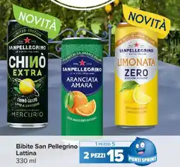 Carrefour Express Bibite San Pellegrino Lattina offerta