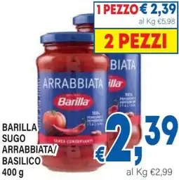 DEM Barilla sugo arrabbiata basilico offerta