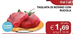 Coop TAGLIATA DI BOVINO CON RUCOLA offerta