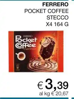 Coop FERRERO POCKET COFFEE STECCO X4 164 G offerta