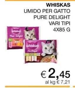 Coop WHISKAS UMIDO PER GATTO PURE DELIGHT offerta