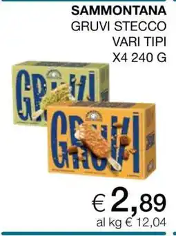 Coop SAMMONTANA GRUVI STECCO VARI TIPI offerta