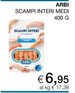 Coop ARBI SCAMPI INTERI MEDI offerta