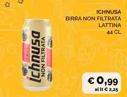 Coop ICHNUSA BIRRA NON FILTRATA LATTINA 44 CL offerta