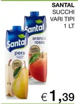 Coop Santal Succhi Vari Tipi offerta