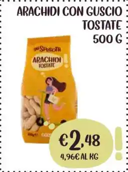 Coop ARACHIDI CON GUSCIO TOSTATE 500 G offerta