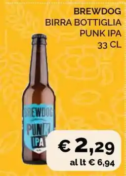 Coop BREWDOG BIRRA BOTTIGLIA PUNK IPA 33 CL offerta