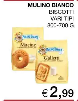 Coop Mulino Bianco Biscotti offerta