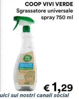 Coop COOP VIVI VERDE Sgrassatore universale offerta
