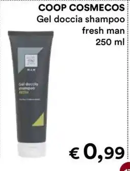 Coop COOP COSMECOS Gel doccia shampoo fresh man 250 ml offerta