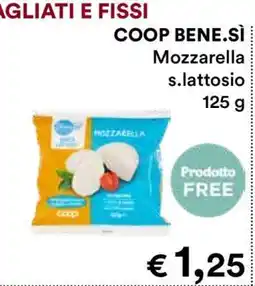 Coop COOP BENE.SÌ Mozzarella s.lattosio 125 g offerta