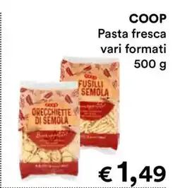 Coop COOP Pasta Fresca Vari Formati offerta
