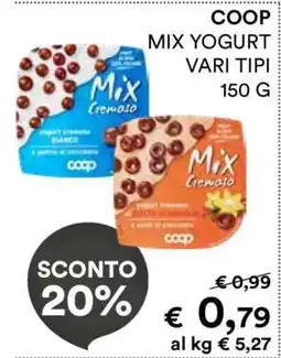 Coop Coop Mix Yogurt Vari Tipi offerta