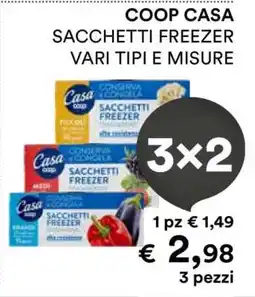 Coop COOP CASA SACCHETTI FREEZER offerta
