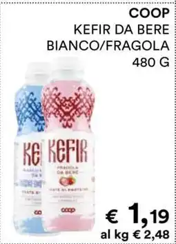 Coop COOP KEFIR DA BERE BIANCO/FRAGOLA offerta