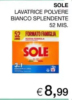 Coop SOLE LAVATRICE POLVERE BIANCO SPLENDENTE 52 MIS offerta