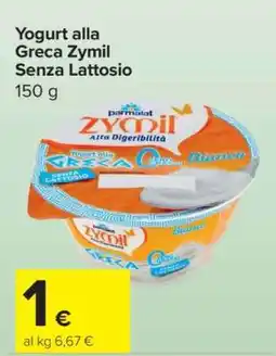 Carrefour Yogurt alla Greca Zymil Senza Lattosio offerta