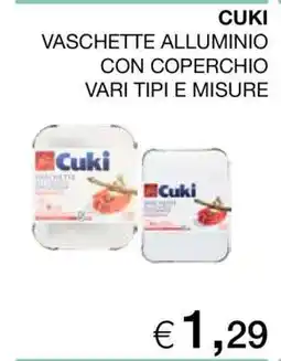 Coop CUKI VASCHETTE ALLUMINIO CON COPERCHIO offerta