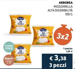 Coop ARBOREA MOZZARELLA ALTA DIGERIBILITÀ 100 G offerta
