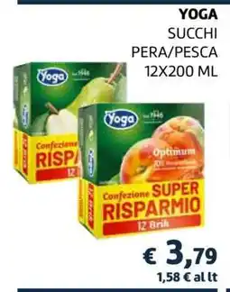 Coop YOGA SUCCHI PERA/PESCA 12X200 ML offerta