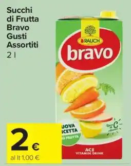 Carrefour Succhi di Frutta Bravo Gusti Assortiti offerta