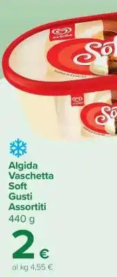 Carrefour Algida Vaschetta Soft Gusti Assortiti offerta