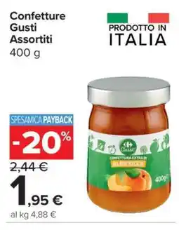 Carrefour Confetture Gusti Assortiti offerta