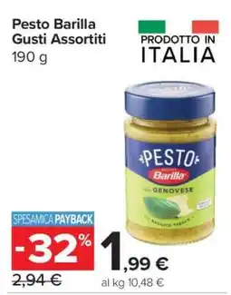 Carrefour Pesto Barilla Gusti Assortiti offerta
