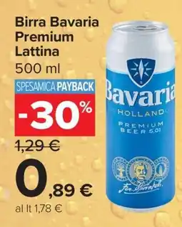 Carrefour Birra Bavaria Premium Lattina offerta