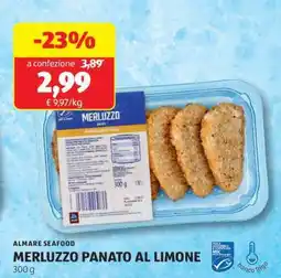 ALDI MERLUZZO PANATO AL LIMONE offerta