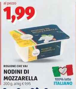 ALDI Nodini di mozzarella offerta