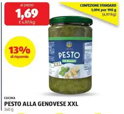 ALDI PESTO ALLA GENOVESE XXL offerta