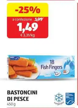 ALDI 18 Fish Fingers offerta