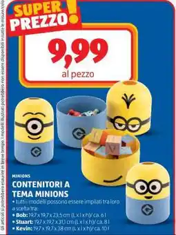 ALDI CONTENITORI A TEMA MINIONS offerta