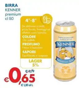 MD Discount BIRRA KENNER premium cl 50 offerta