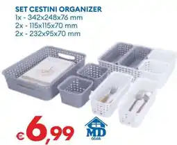 MD Discount SET CESTINI ORGANIZER offerta