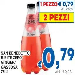 DEM San benedetto bibite zero ginger/ gassosa offerta