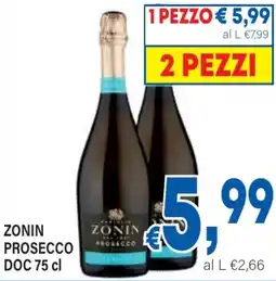 DEM Zonin prosecco doc offerta